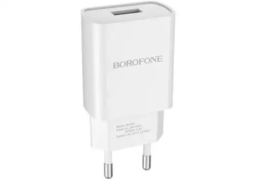 Зарядний пристрій BOROFONE BA20A Sharp charger set(Lightning) White (BA20AW)