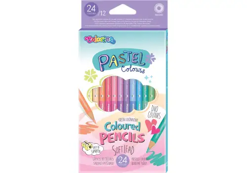 Набір олівців 24 кол. COLORINO Pastel Duo Colors двосторонніх