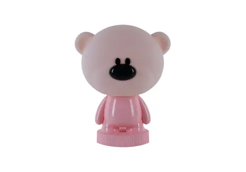 Лампа настольная KITE Bear LED с аккумулятором розовая