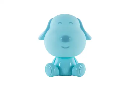 Лампа настольная KITE Doggy LED с аккумулятором голубая