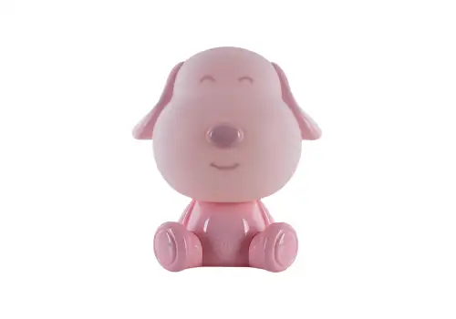 Лампа настольная KITE Doggy LED с аккумулятором розовая