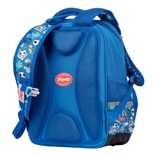 Рюкзак шкільний 1Вересня S-105 Football синій + пенал у подарунок, фото 2, 2410 грн.