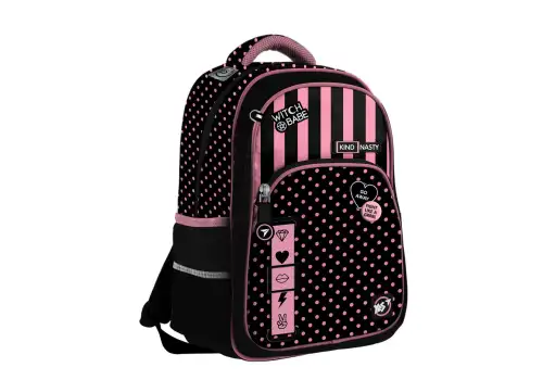 Рюкзак YES S-40 Kind&Nasty чорно-рожевий + сумка у подарунок